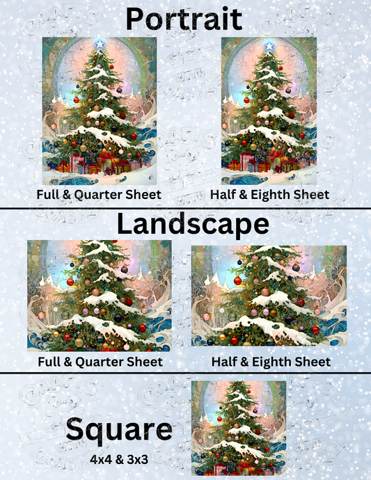 "Christmas Twilight" by ©T.S. Larking Premium Decorative Release Papers for Diamond Painting