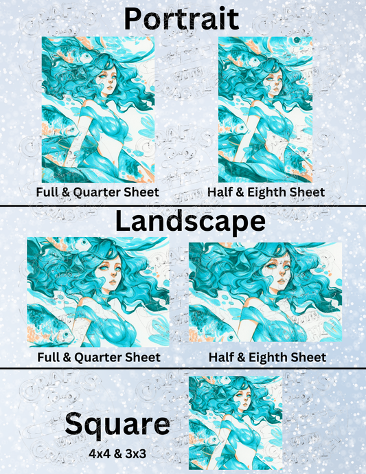 "Flux" by ©Margaret Morales Premium Decorative Release Papers for Diamond Painting