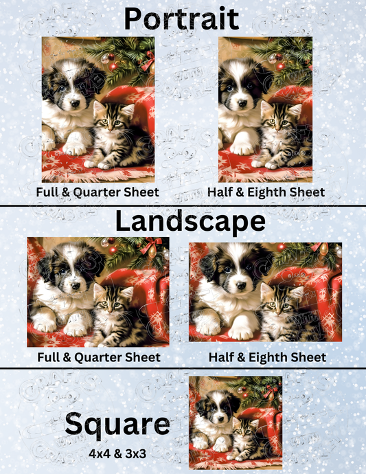 "Snowball & Tinsel" by ©Stacy Deal Premium Decorative Release Papers for Diamond Painting