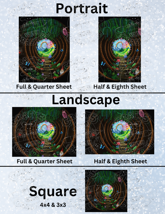 "Into the Forest" by ©Becca Tindol Premium Decorative Release Papers for Diamond Painting