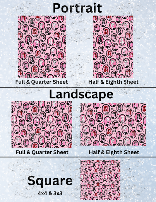 "Cameo Dolls Pink" by ©Miss Fluff Premium Decorative Release Papers for Diamond Painting