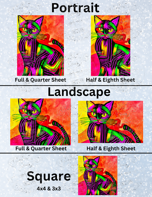 "Felipe" by ©Cheryl Carpenter Premium Decorative Release Papers for Diamond Painting