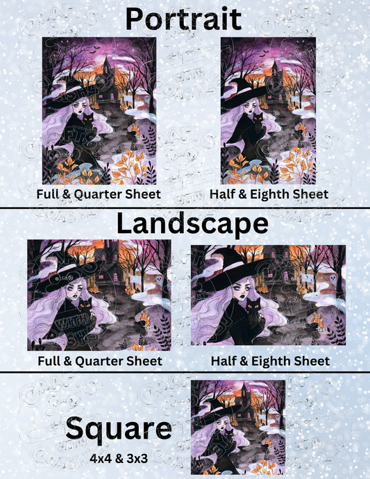 "Haunted" by ©Aria Illustration Premium Decorative Release Papers for Diamond Painting