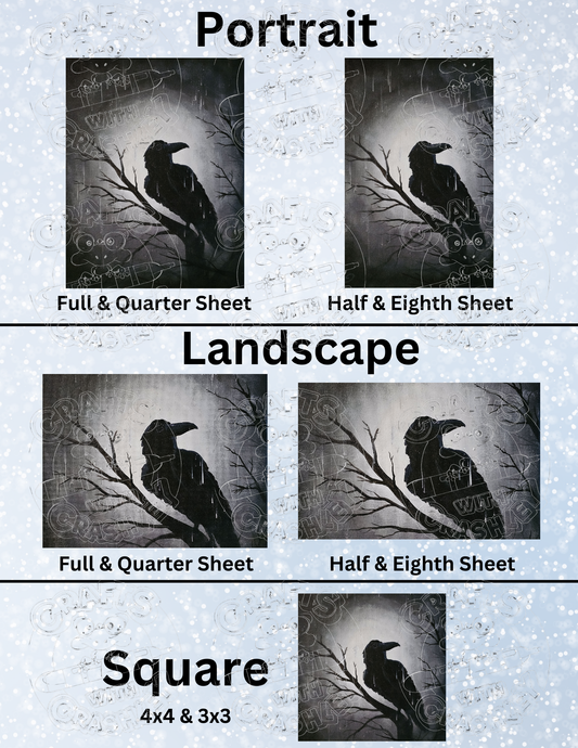 "Nevermore" by ©Kaleena Kollmeier Premium Decorative Release Papers for Diamond Painting (Copy)