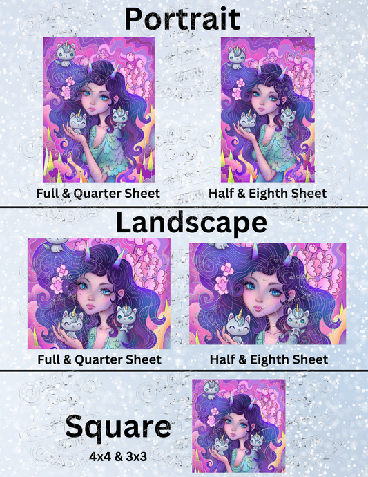 "Oni and Unis" by ©Jeremiah Ketner Premium Decorative Release Papers for Diamond Painting