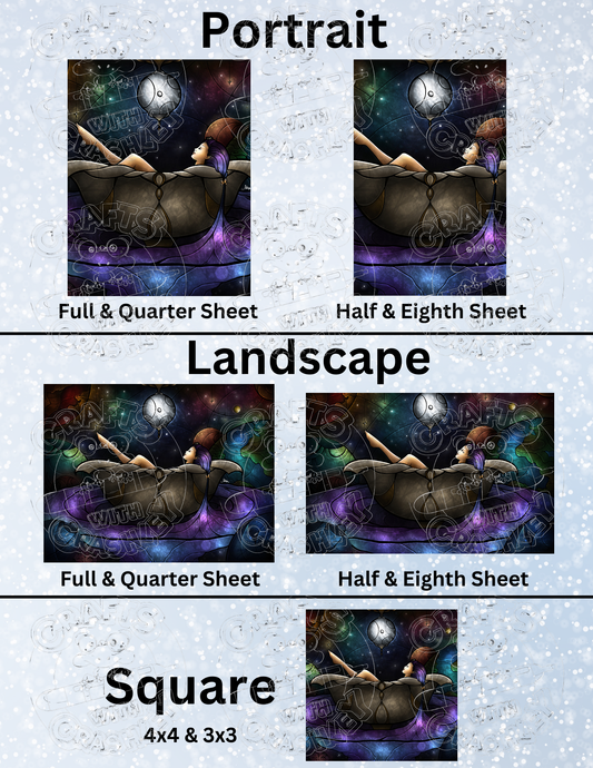 "Worlds Away" by ©Mandie Manzano Premium Decorative Release Papers for Diamond Painting