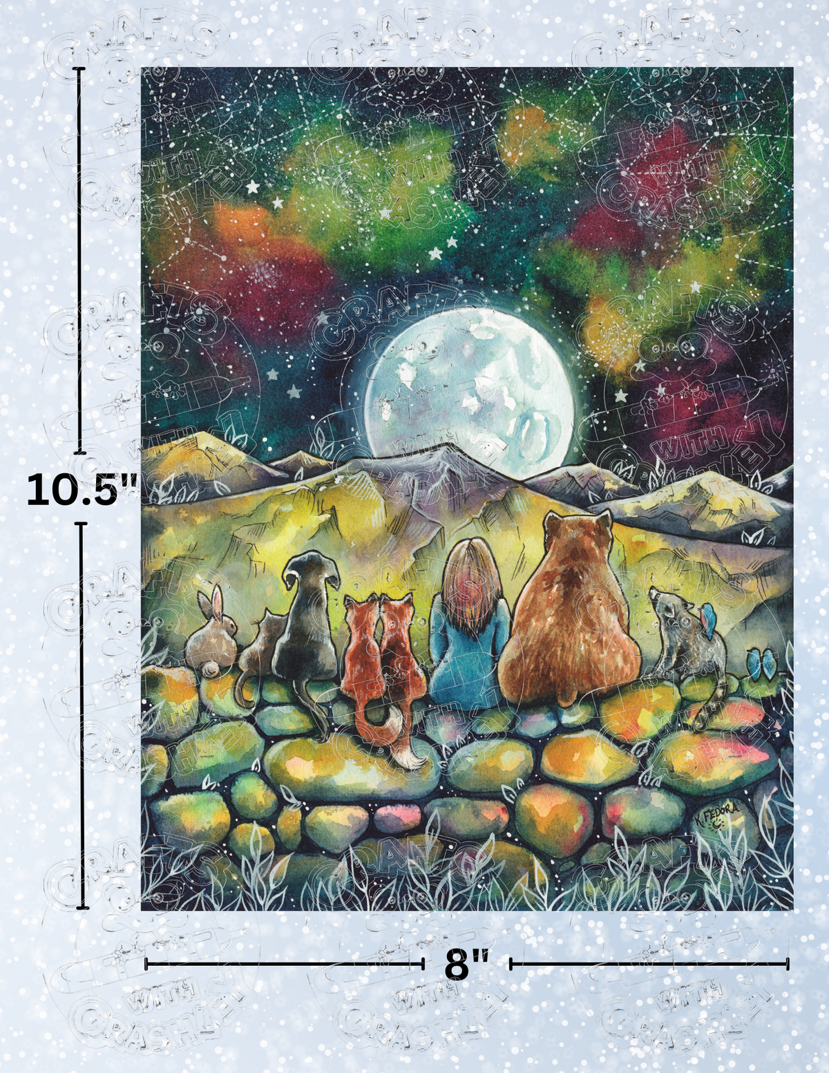 "The Evening Concerto" by ©Kat Fedora Premium Decorative Release Papers for Diamond Painting