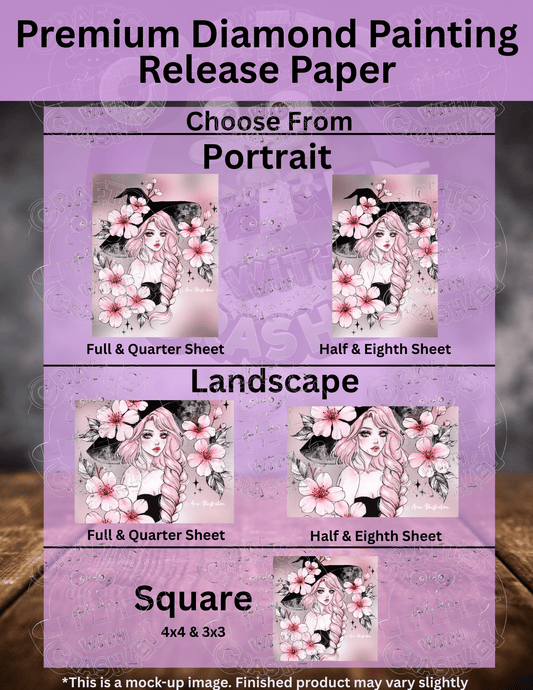 "Sakura Witch" by ©Aria Illustration Premium Accessories for Diamond Painting