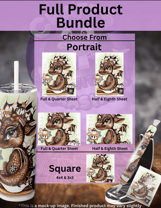 "Hot Cocoa n' S'mores Lil Dragon" by ©Sheena Pike Premium Accessories for Diamond Painting