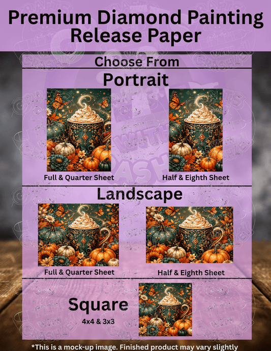 "Cozy Fall Latte" Premium Accessories for Diamond Painting