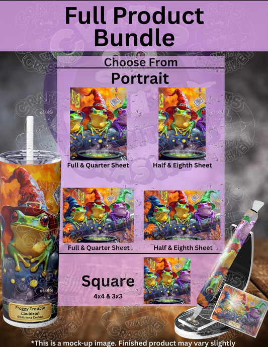 "Froggy Trouble Cauldron" by ©Catriona Crehan Premium Accessories for Diamond Painting