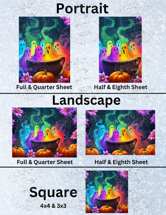 "Ghosty Soup" by ©Claudia McKinney Premium Decorative Release Papers for Diamond Painting