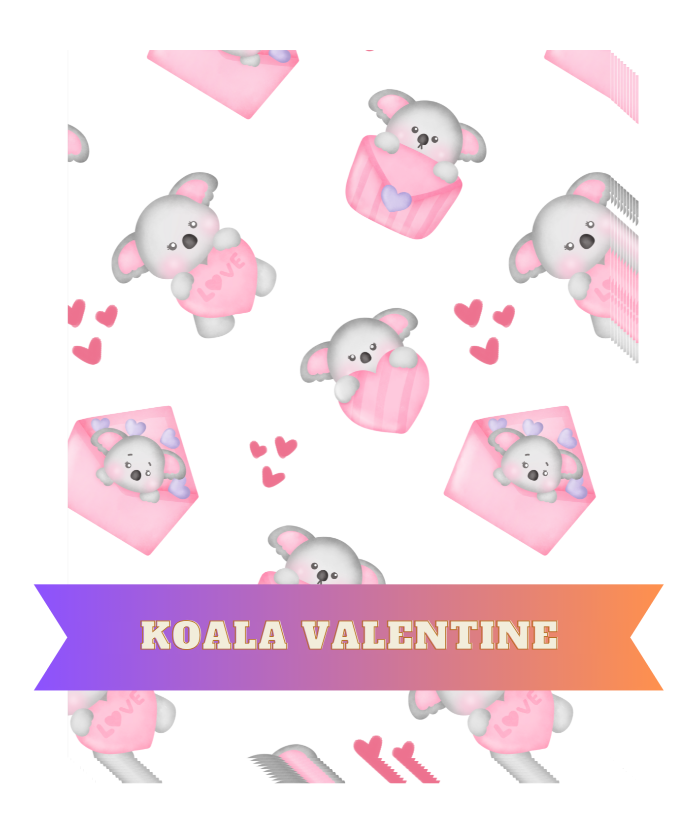 Koala Valentine Decorative Diamond Painting Release Papers