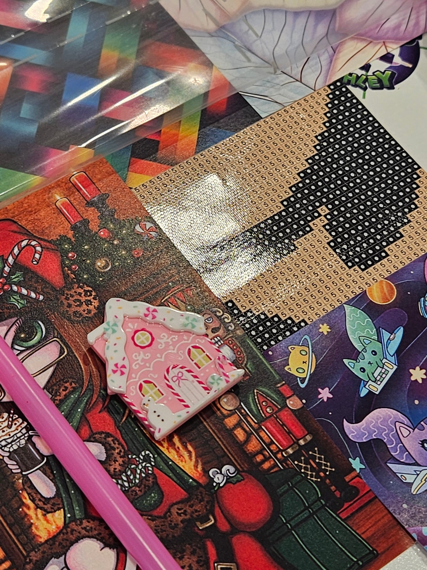 Pink Gingerbread House Coverminder