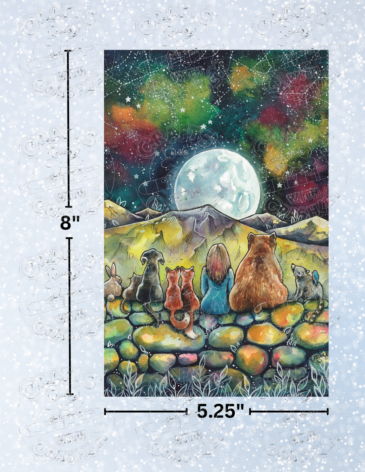 "The Evening Concerto" by ©Kat Fedora Premium Decorative Release Papers for Diamond Painting