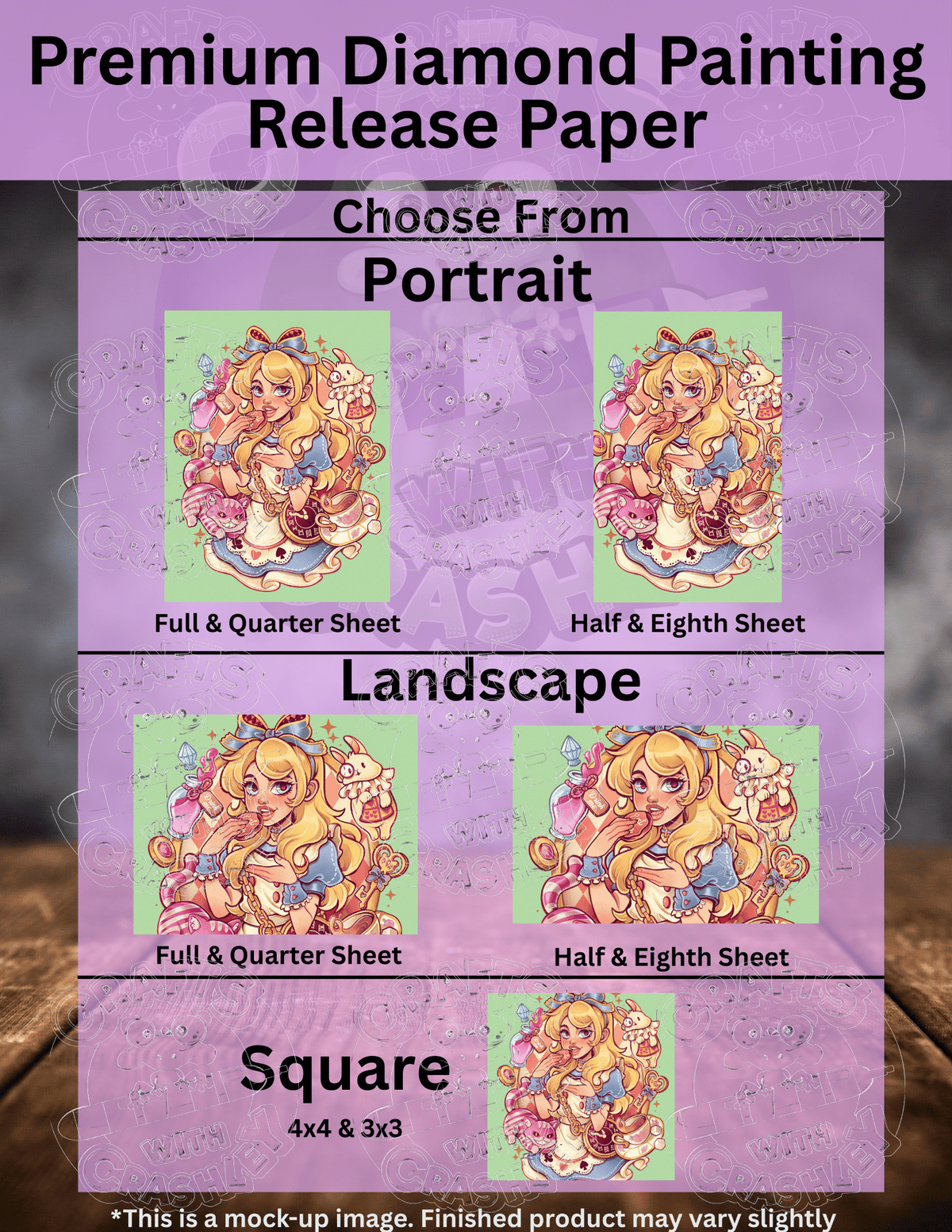 "Alice in Wonderland" by ©Mrs Butter D Premium Accessories for Diamond Painting