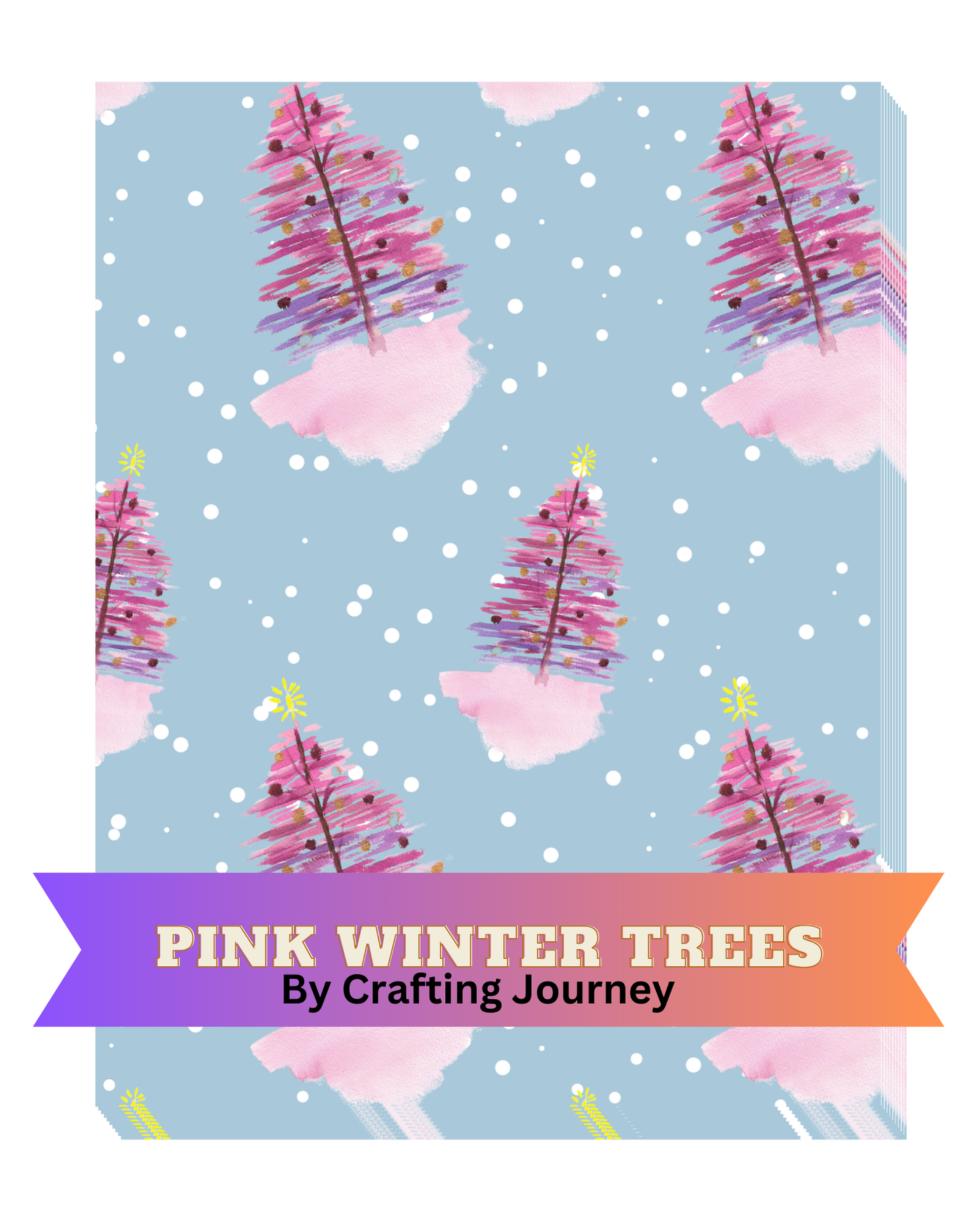 Pink Winter Trees by Crafting Journey Decorative Diamond Painting Re –  Crafts With Crashley