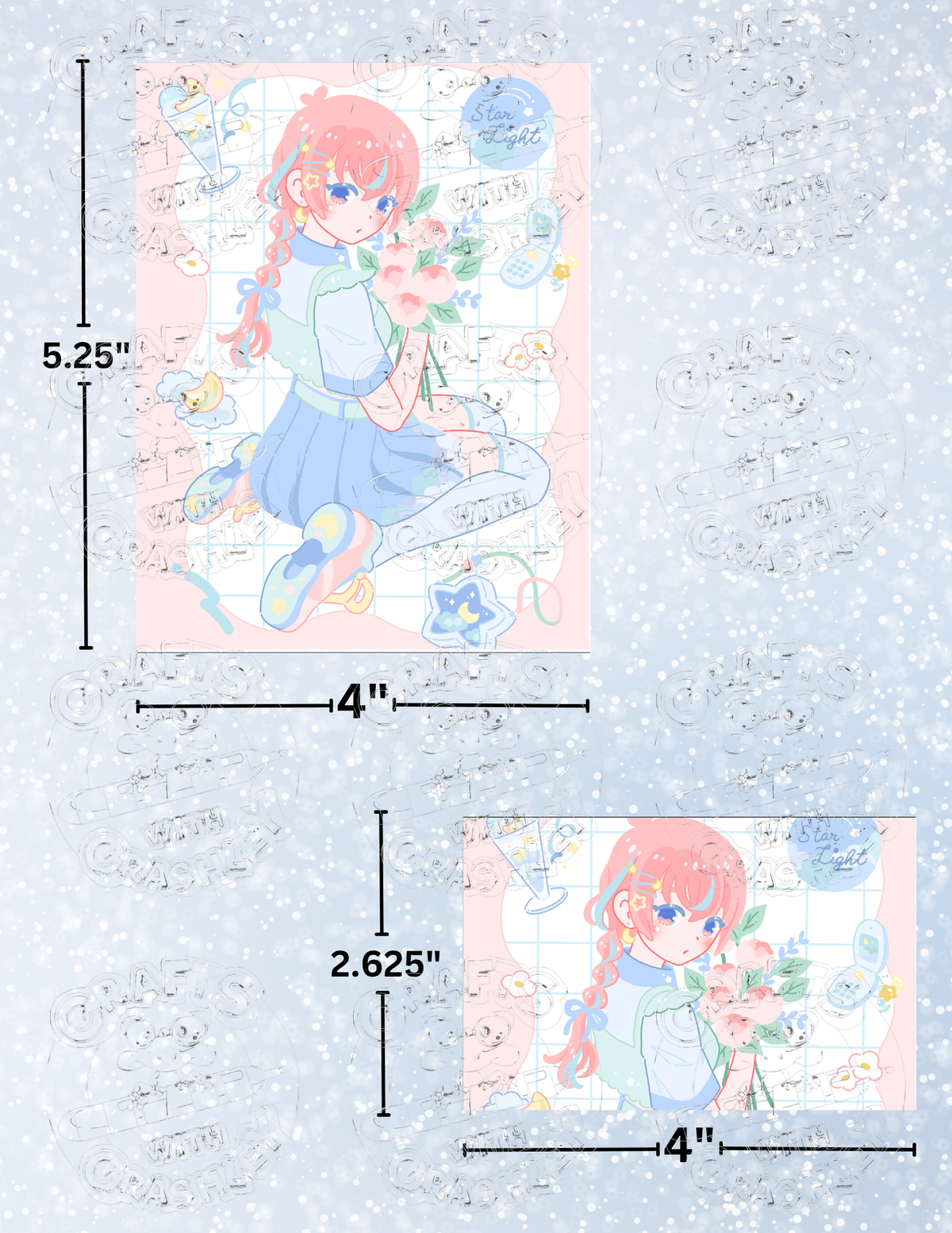 "Star Mix" by ©Hiroko Hashimoto Premium Decorative Release Papers for Diamond Painting