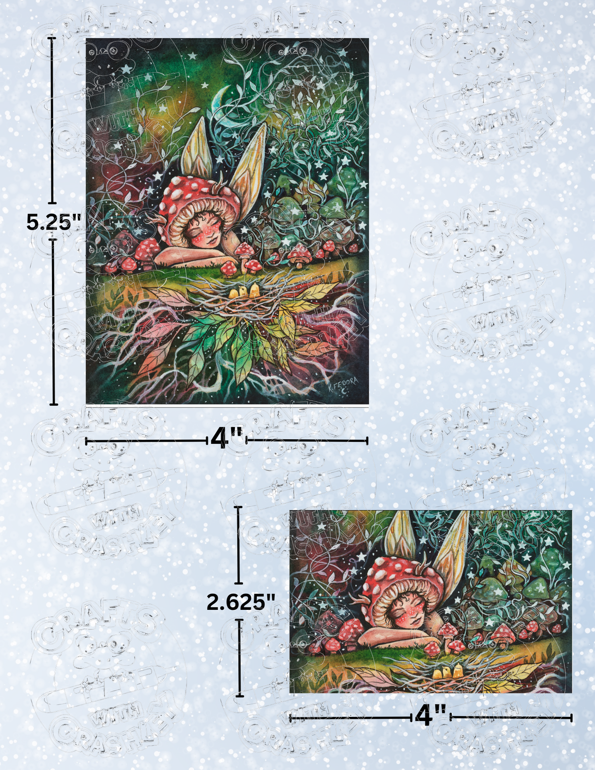 "Beautiful Little Life" by ©Kat Fedora Premium Decorative Release Papers for Diamond Painting