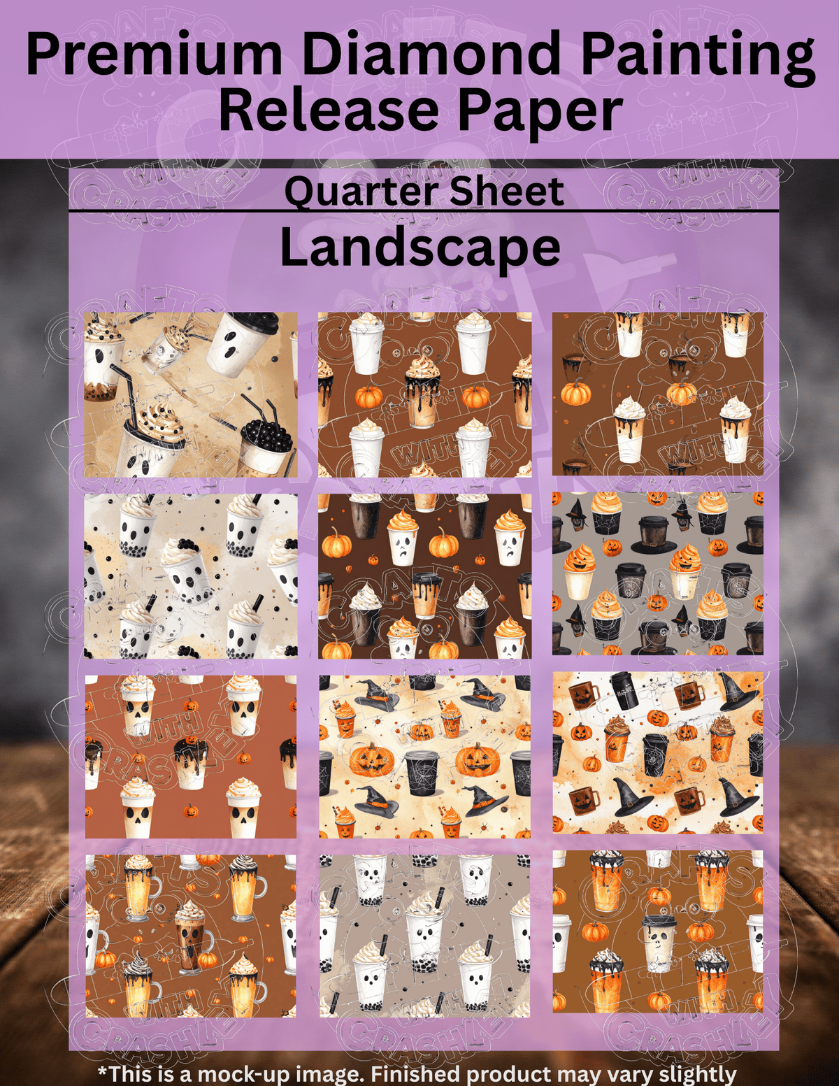 Halloween Drinks Combo Pack Premium Release Paper for Diamond Painting