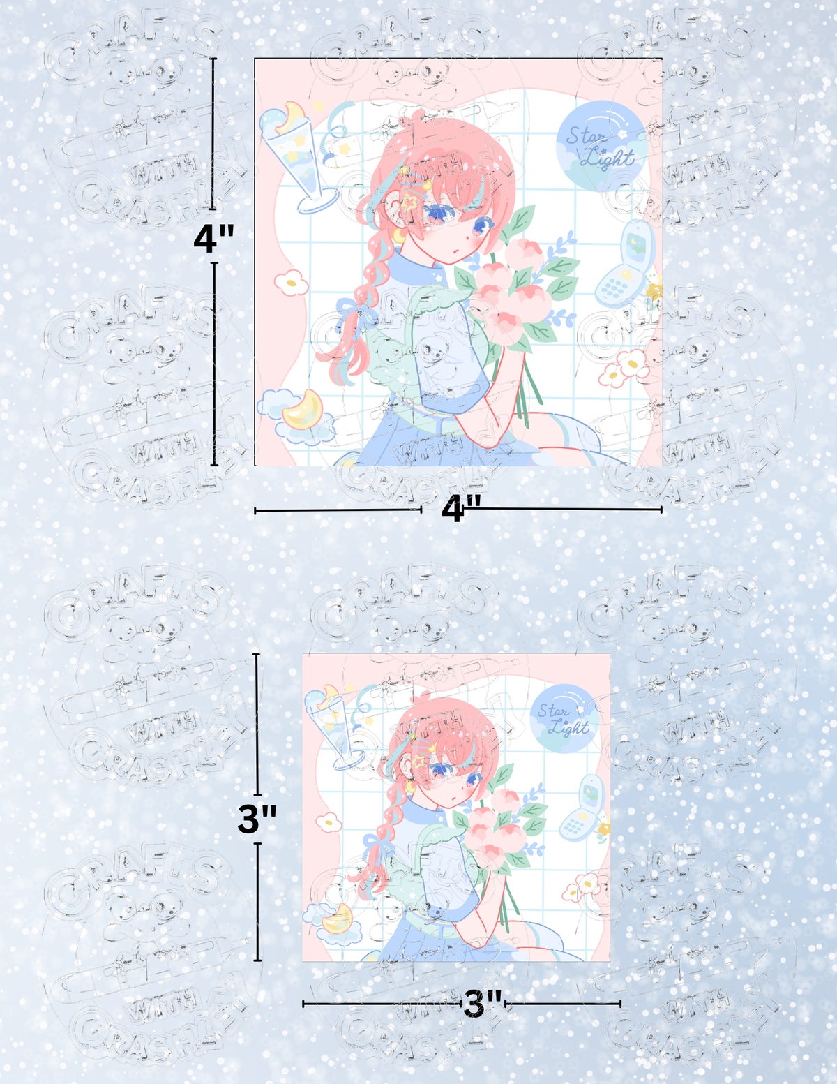 "Star Mix" by ©Hiroko Hashimoto Premium Decorative Release Papers for Diamond Painting