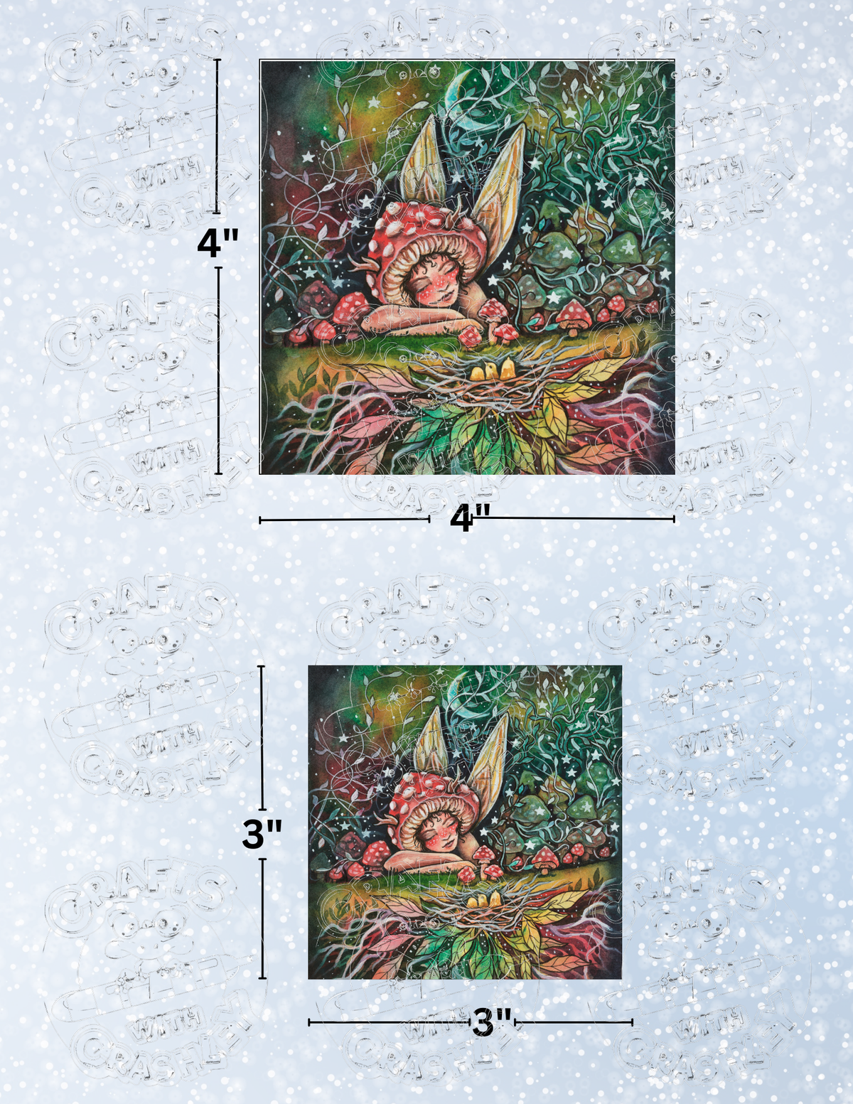 "Beautiful Little Life" by ©Kat Fedora Premium Decorative Release Papers for Diamond Painting