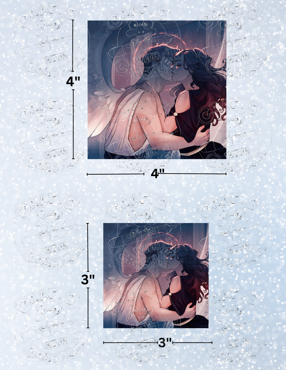 "Eros and Psyche" by ©ChrissaBug Premium Decorative Release Papers for Diamond Painting