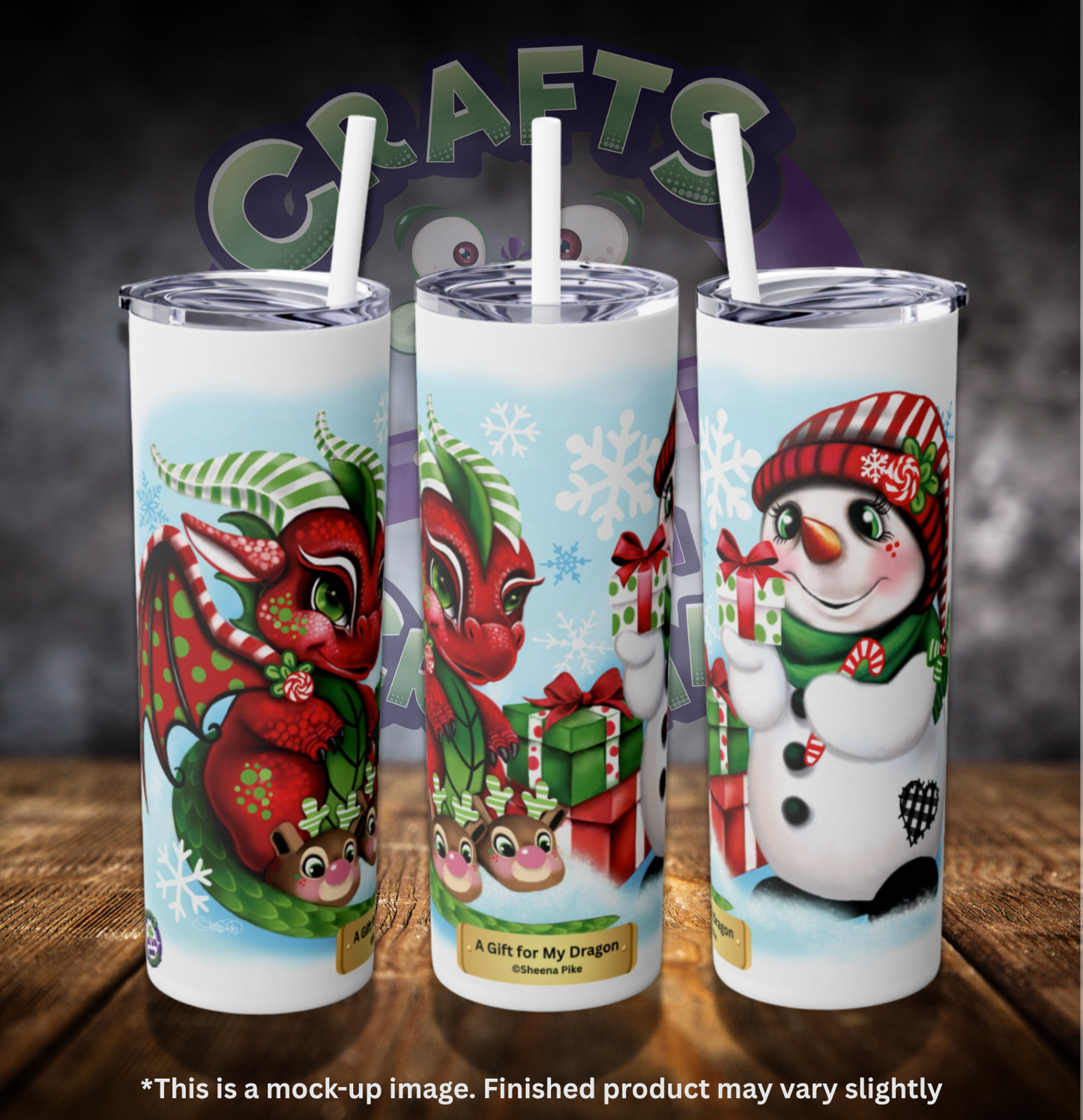A Gift for My Dragon by ©Sheena Pike 20oz Skinny Tumbler