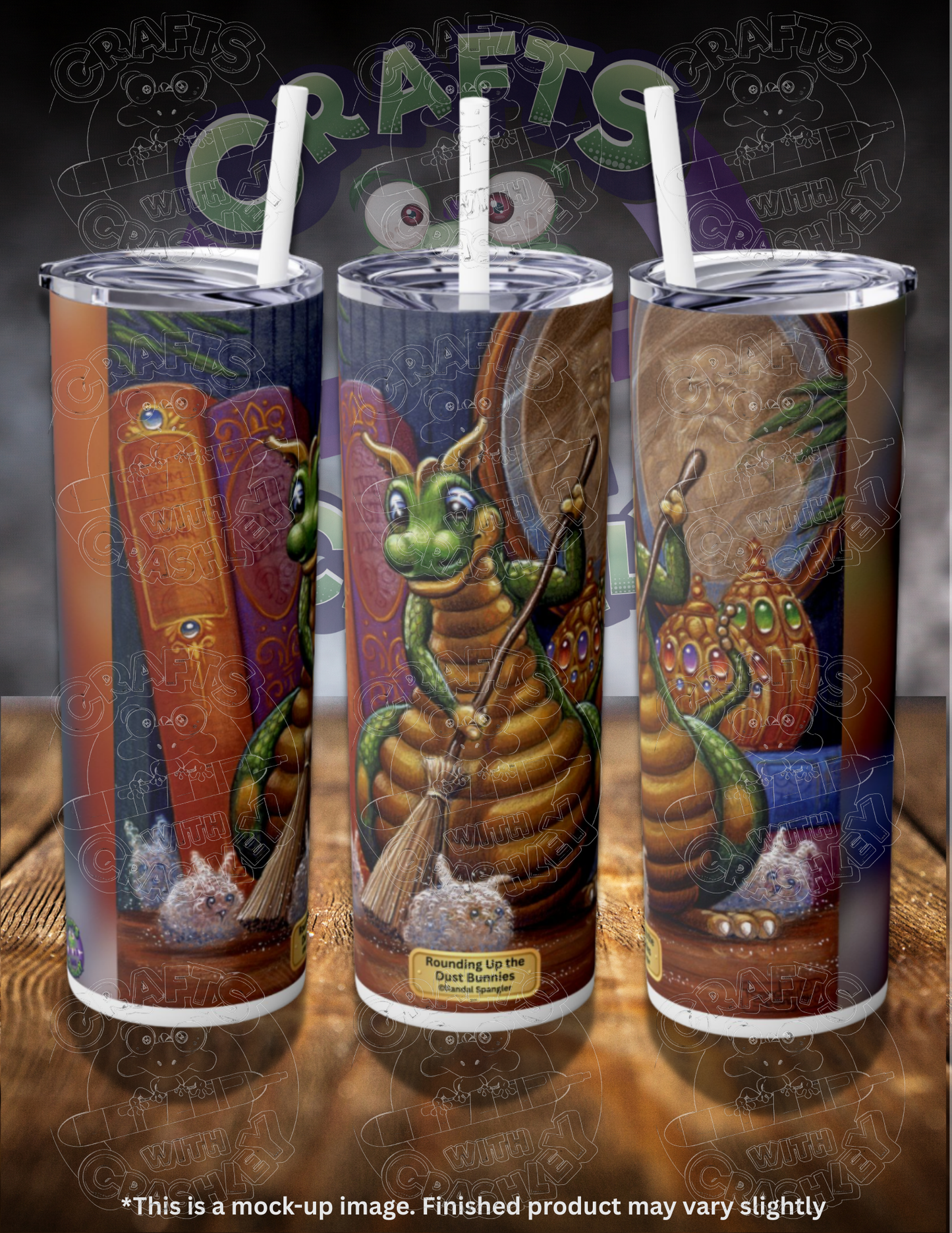 Rounding Up the Dust Bunnies by ©Randal Spangler 20oz Skinny Tumbler