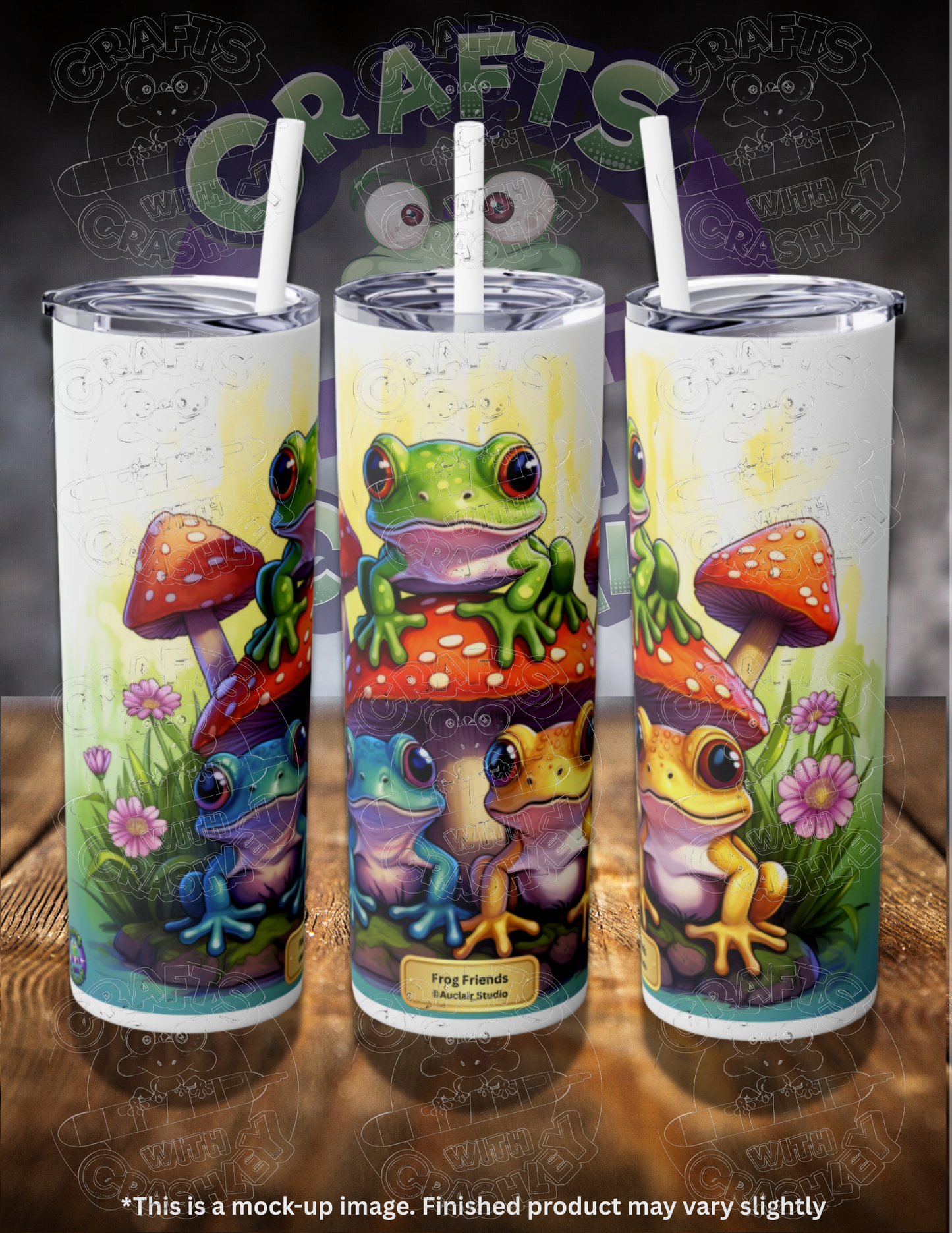 Frog Friends by ©Auclair Studio 20oz Skinny Tumbler