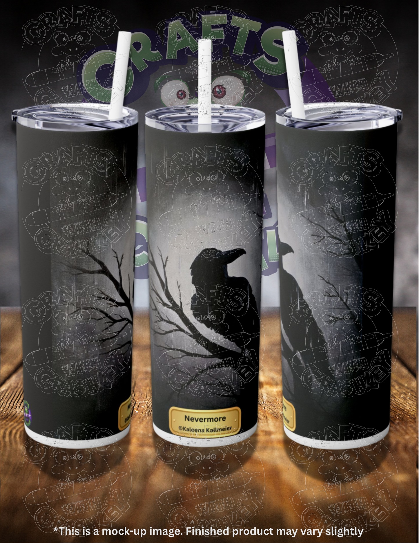 Nevermore by ©Kaleena Kollmeier 20oz Skinny Tumbler