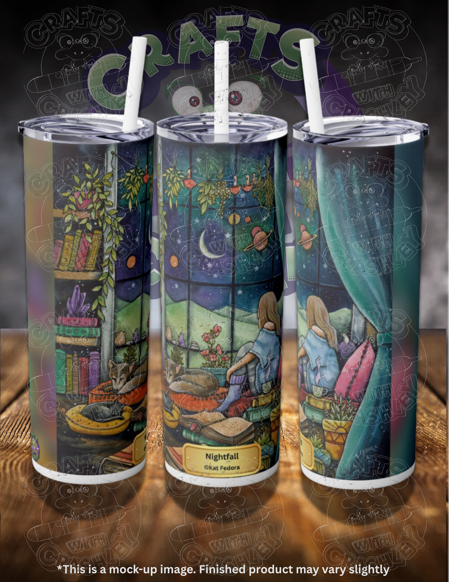 Nightfall by ©Kat Fedora 20oz Skinny Tumbler