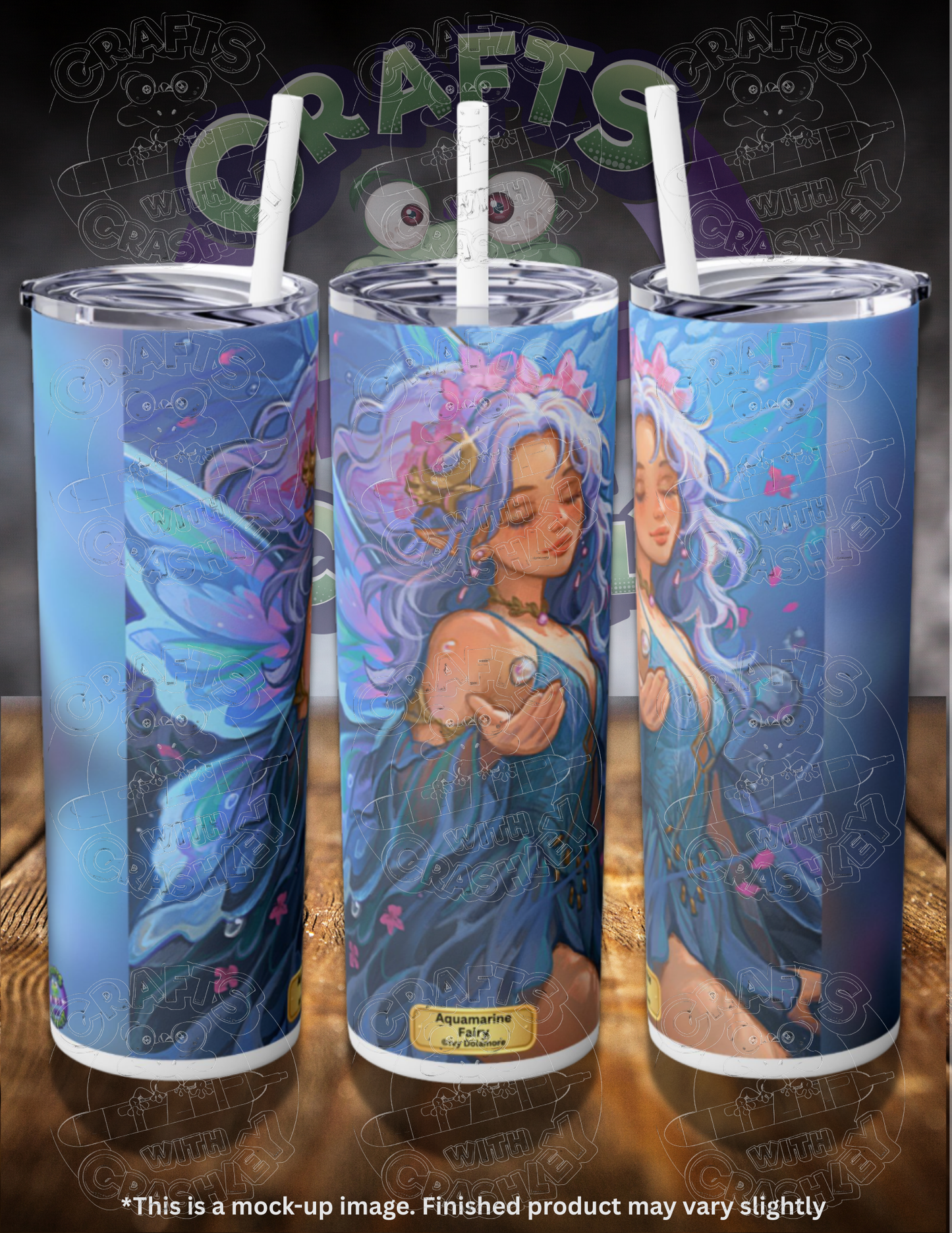 Aquamarine Fairy by ©Ivy Dolamore 20oz Skinny Tumbler