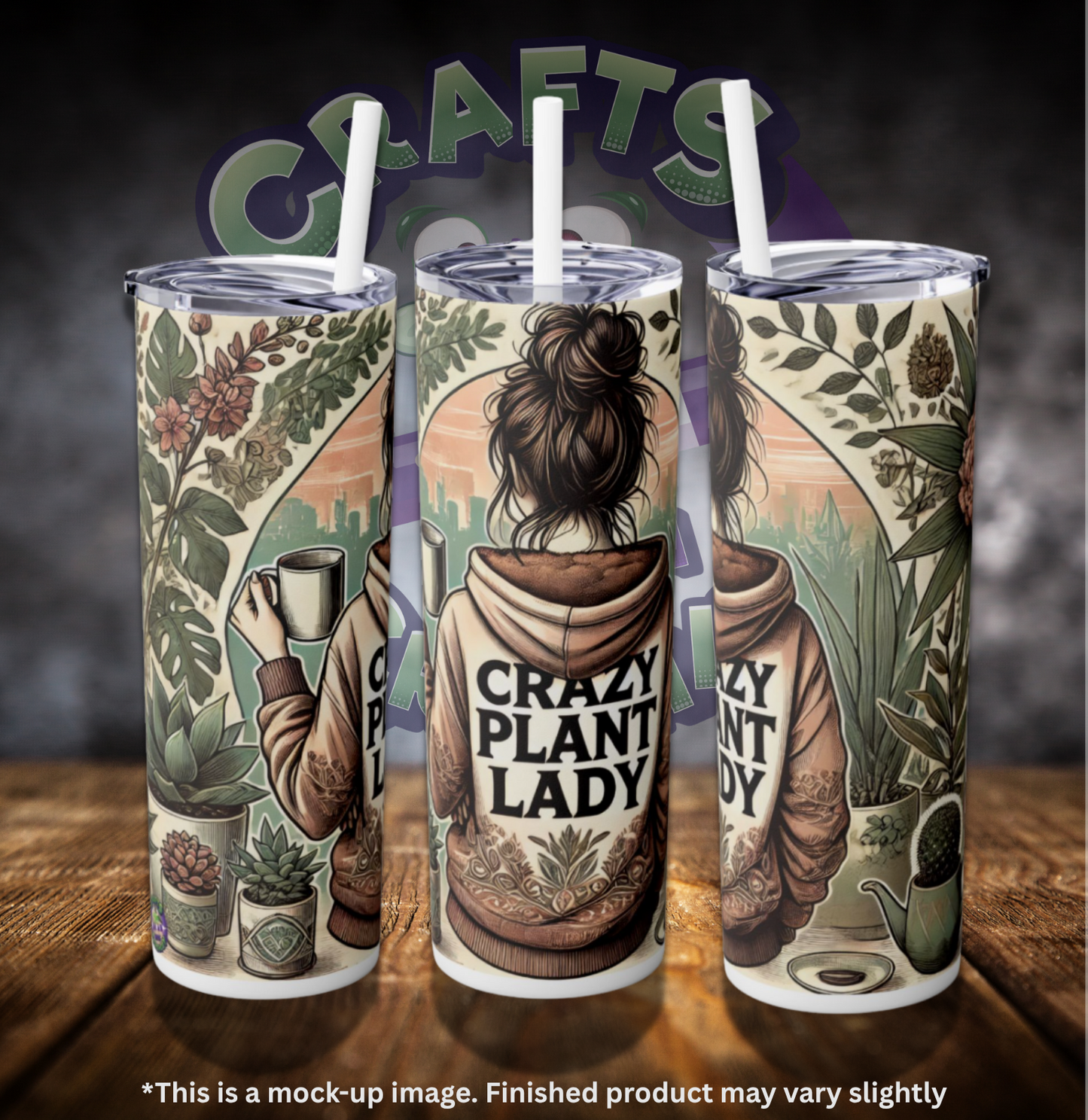 Crazy Plant Lady 20oz Skinny Tumbler