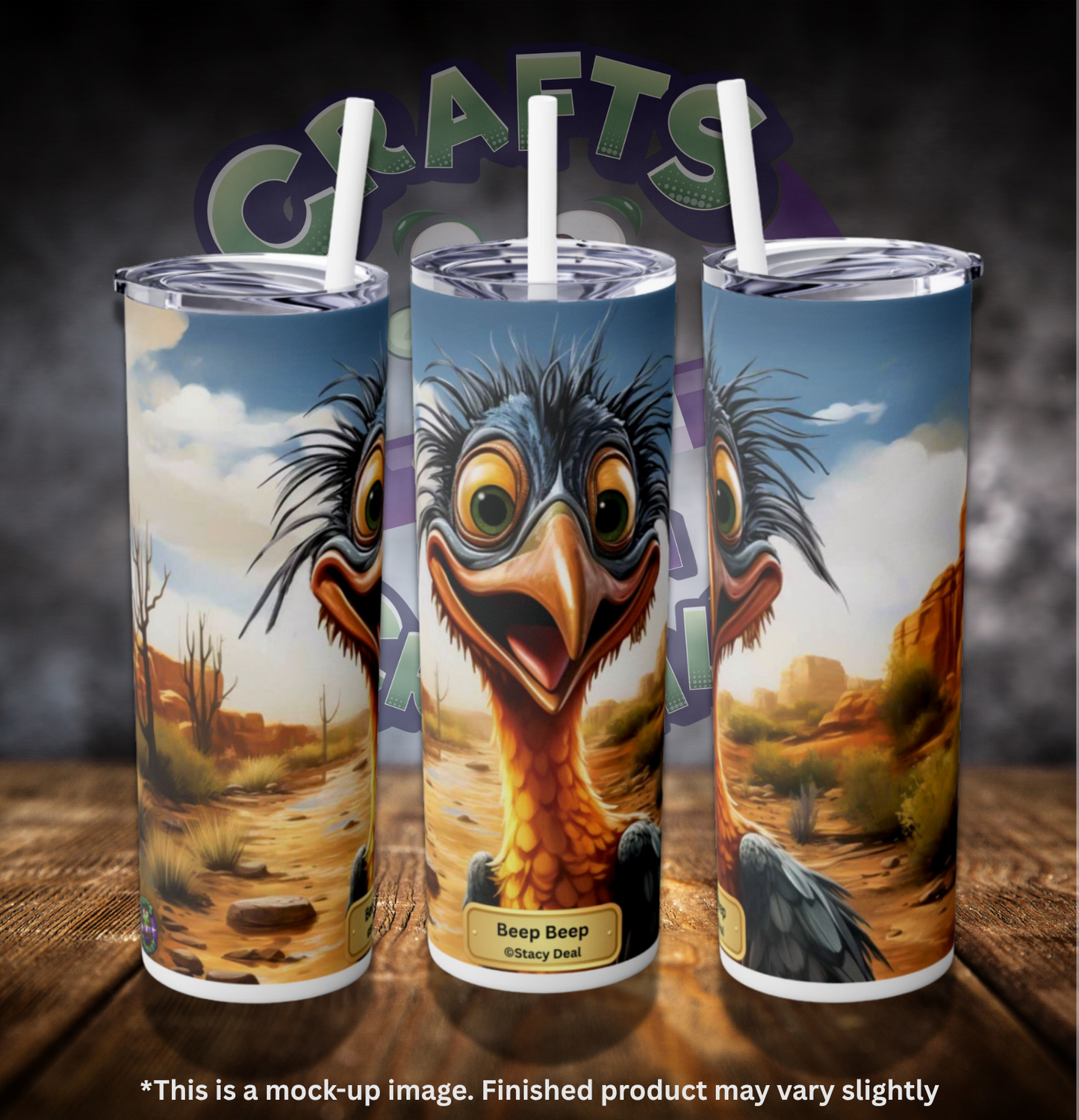 Beep Beep by ©Stacy Deal 20oz Skinny Tumbler