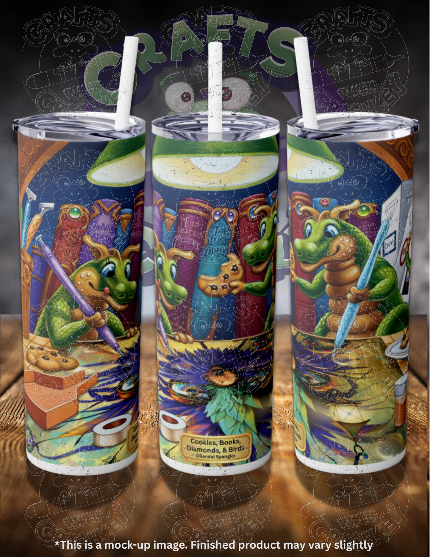 Cookies, Books, Diamonds, & Birds by ©Randal Spangler 20oz Skinny Tumbler