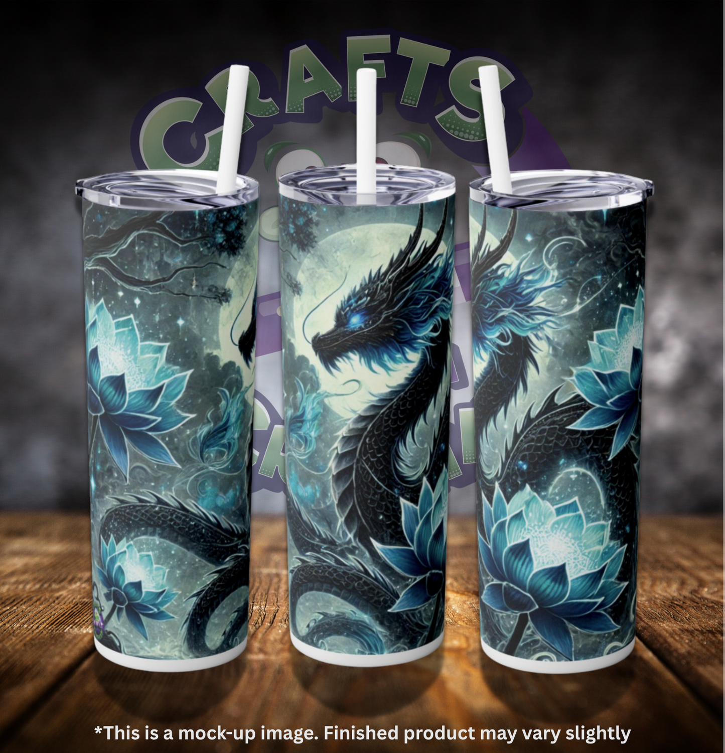 Dragon Lotus 20oz Skinny Tumbler