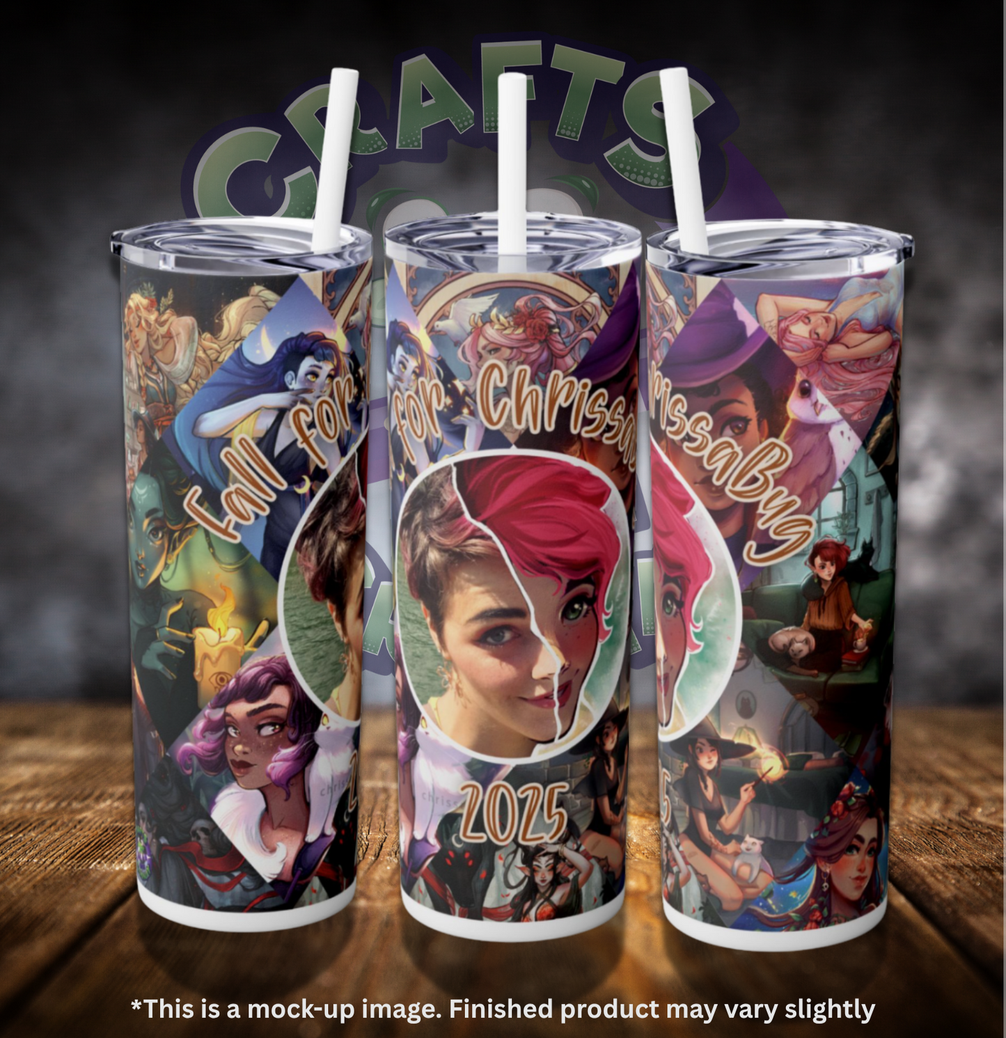 Fall for ChrissaBug 2025 by ©ChrissaBug 20oz Skinny Tumbler