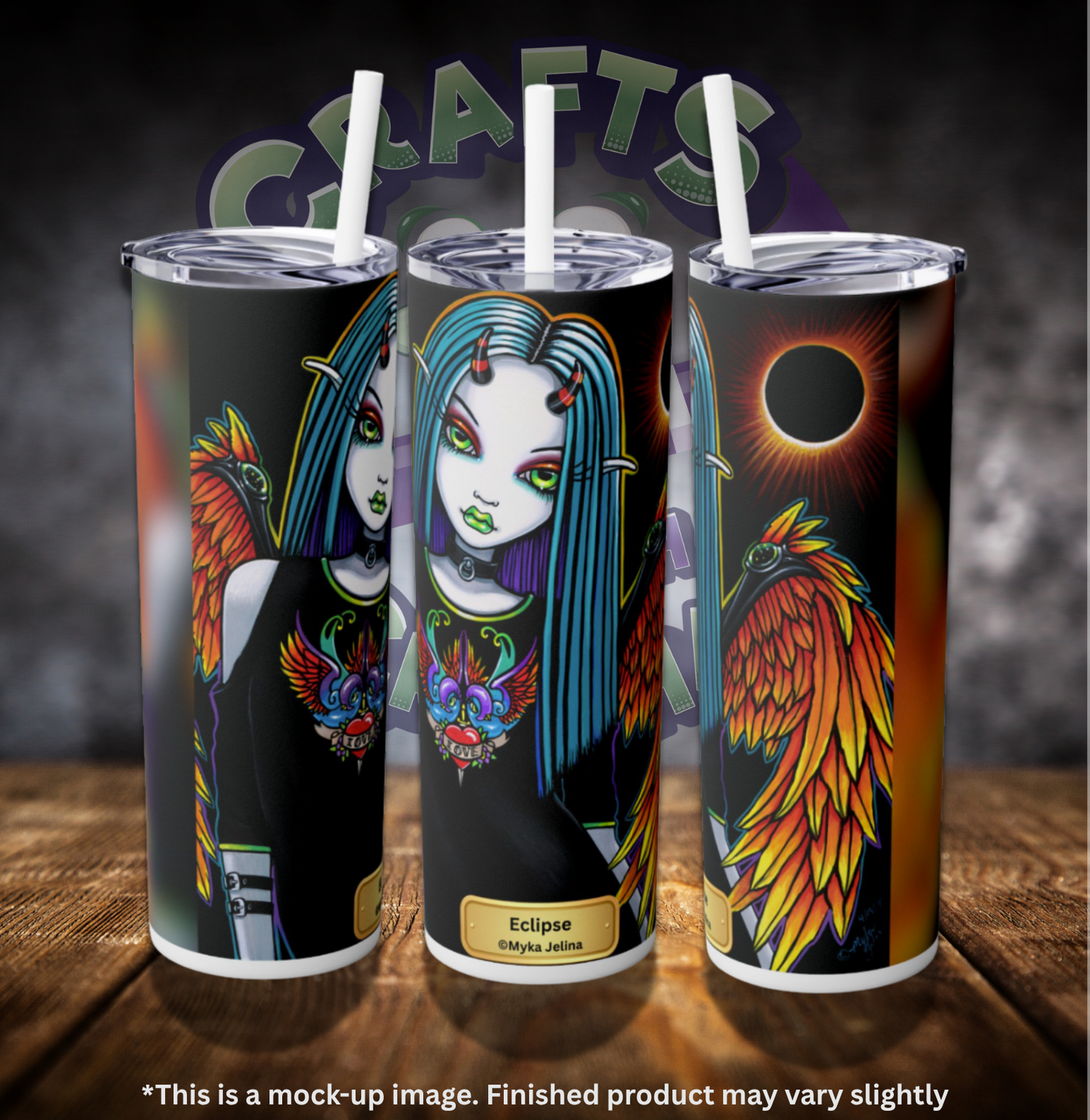 Eclipse by ©Myka Jelina 20oz Skinny Tumbler