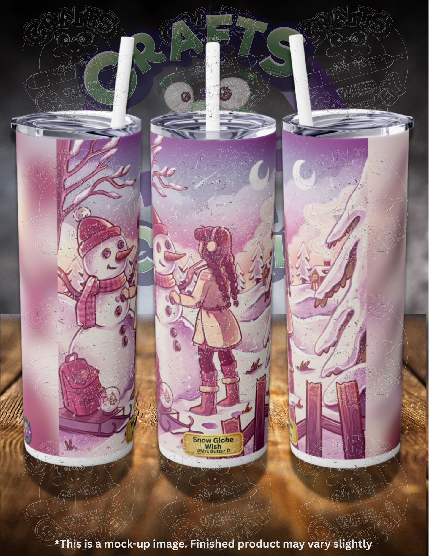 Snow Globe Wish by ©Mrs Butter D 20oz Skinny Tumbler