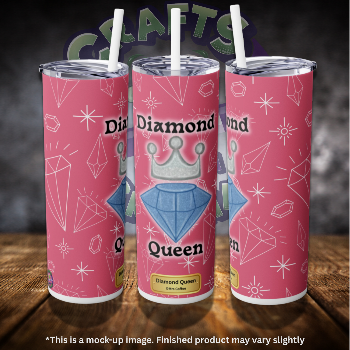 Diamond Queen by ©Mrs Coffee 20oz Skinny Tumbler