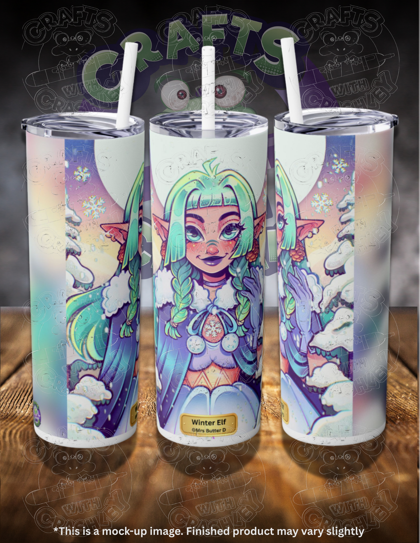 Winter Elf by ©Mrs Butter D 20oz Skinny Tumbler