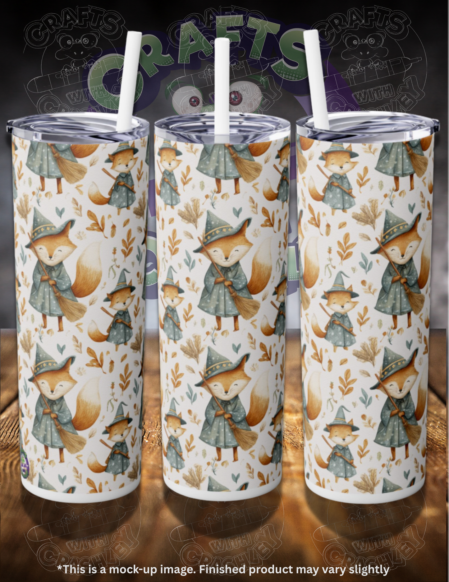 Witchy Foxes 20oz Skinny Tumbler