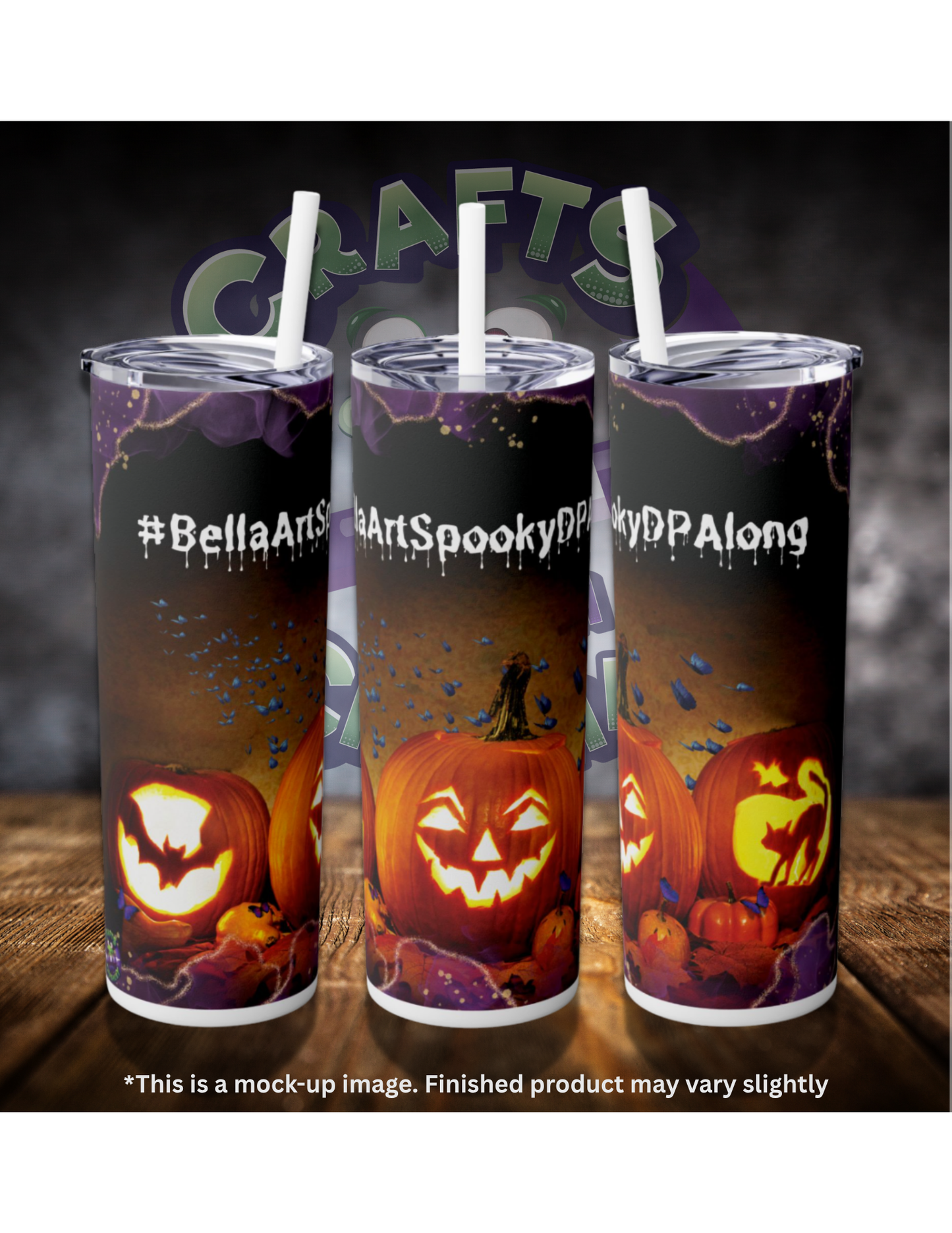 Bella Art Spooky DP Along 20oz Skinny Tumbler