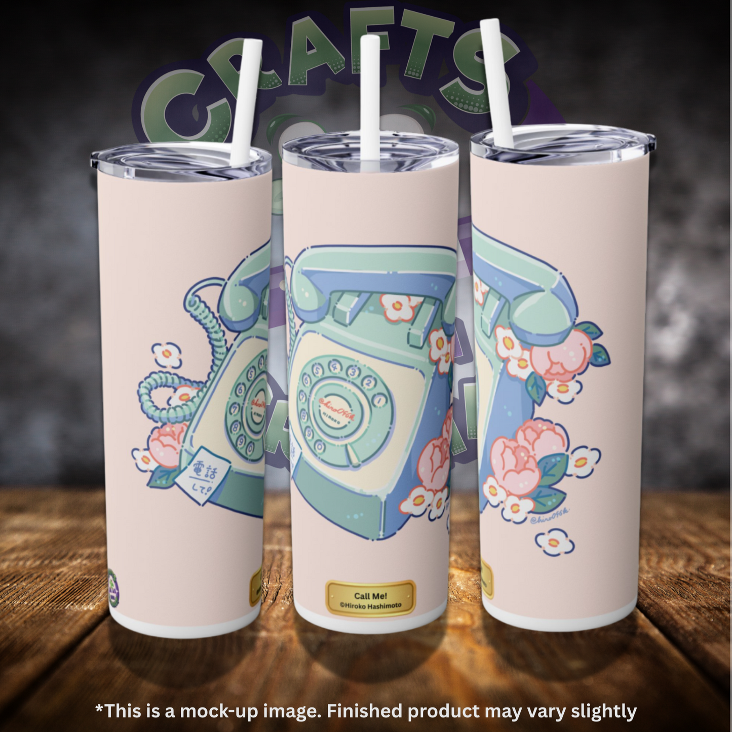 Call Me! by ©Hiroko Hashimoto 20oz Skinny Tumbler