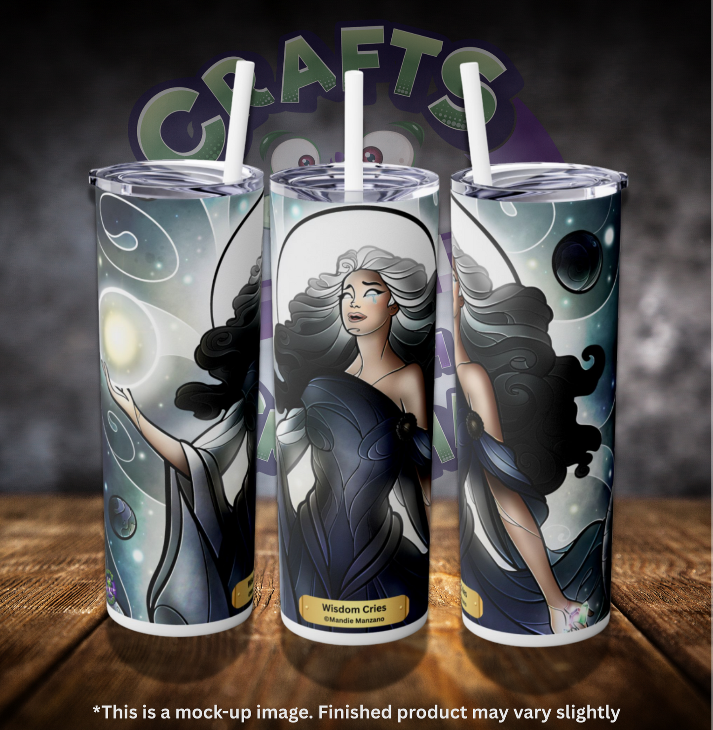 Wisdom Cries by ©Mandie Manzano 20oz Skinny Tumbler