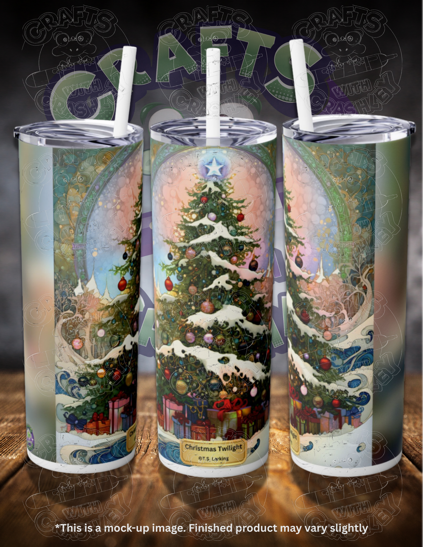 Christmas Twilight by ©T.S. Larking 20oz Skinny Tumbler