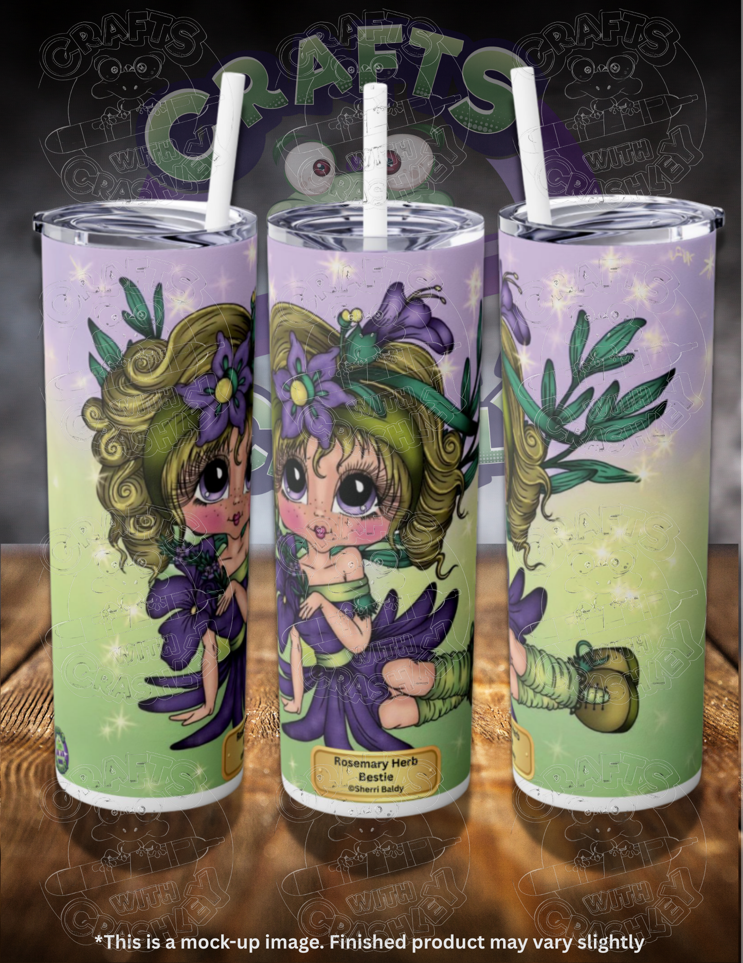 Rosemary Herb Bestie by ©Sherri Baldy 20oz Skinny Tumbler