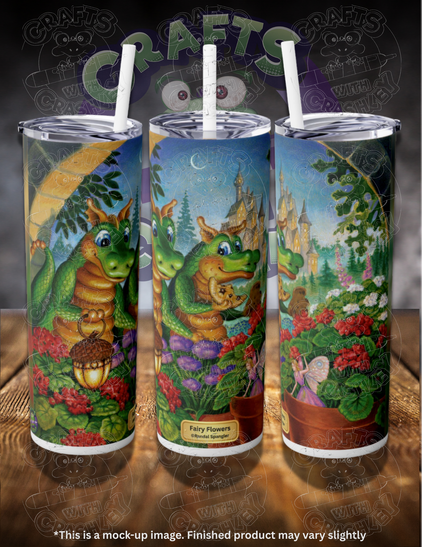 Fairy Flowers by ©Randal Spangler 20oz Skinny Tumbler