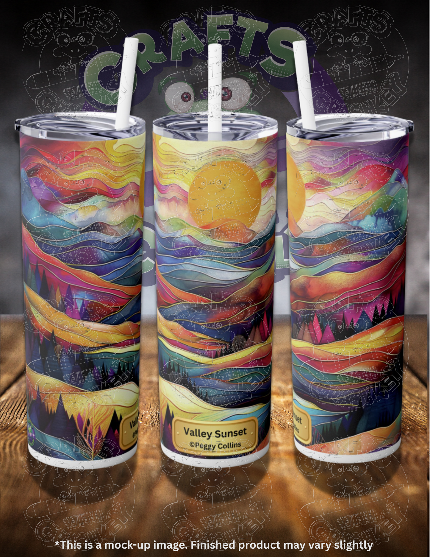 Valley Sunset by ©Peggy Collins 20oz Skinny Tumbler